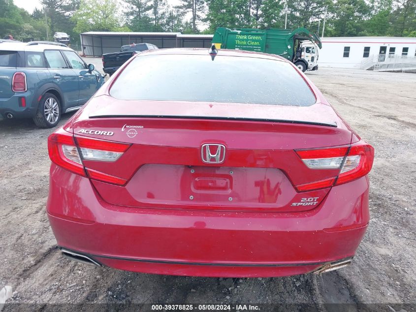 2021 Honda Accord Sport 2.0T VIN: 1HGCV2F38MA019036 Lot: 39378825