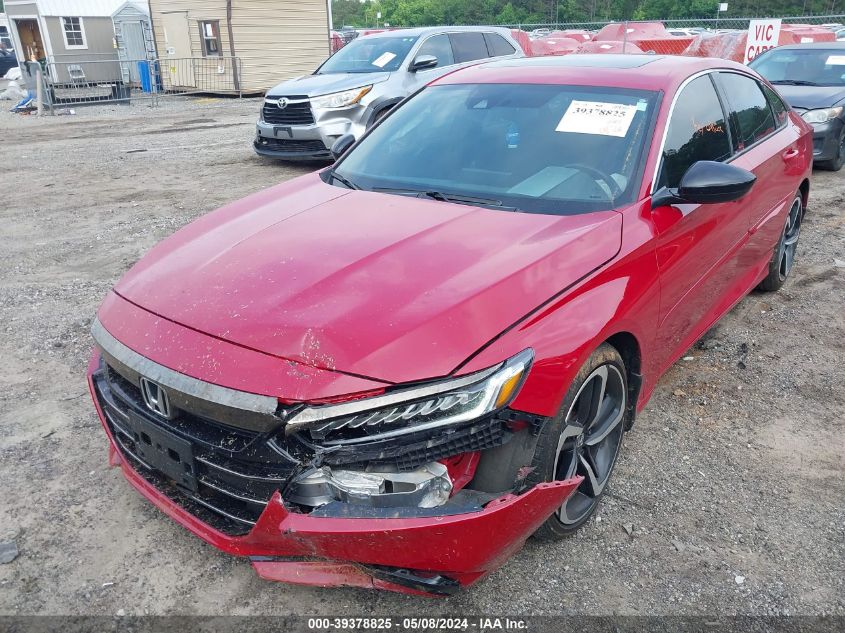 2021 Honda Accord Sport 2.0T VIN: 1HGCV2F38MA019036 Lot: 39378825