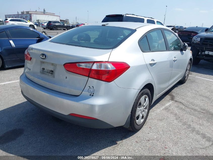 2015 Kia Forte Lx VIN: KNAFK4A64F5426927 Lot: 39378827