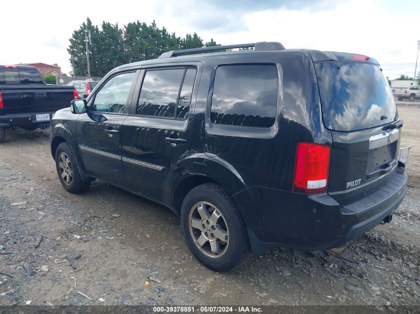 2011 Honda Pilot Touring VIN: 5FNYF4H91BB070817 Lot: 39378851