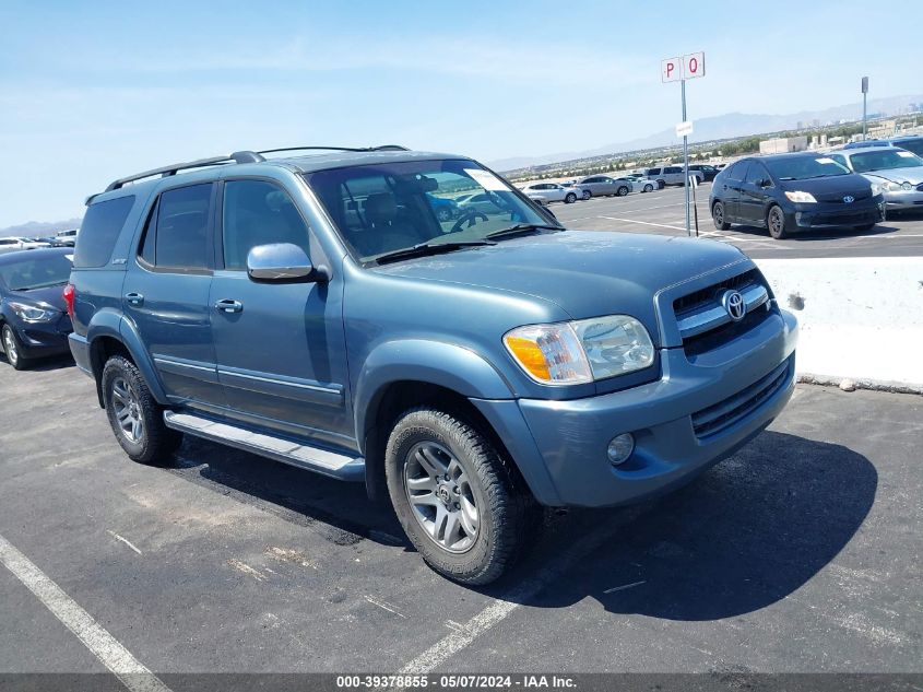 2007 Toyota Sequoia Limited V8 VIN: 5TDZT38A87S286295 Lot: 39378855