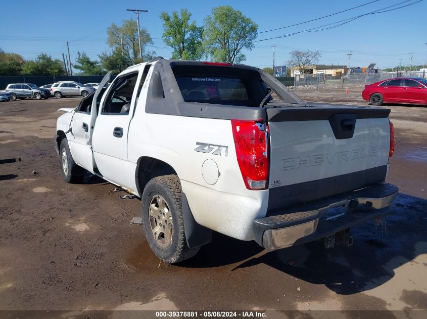 2004 Chevrolet Avalanche 1500 VIN: 3GNEK12T54G186978 Lot: 39378881