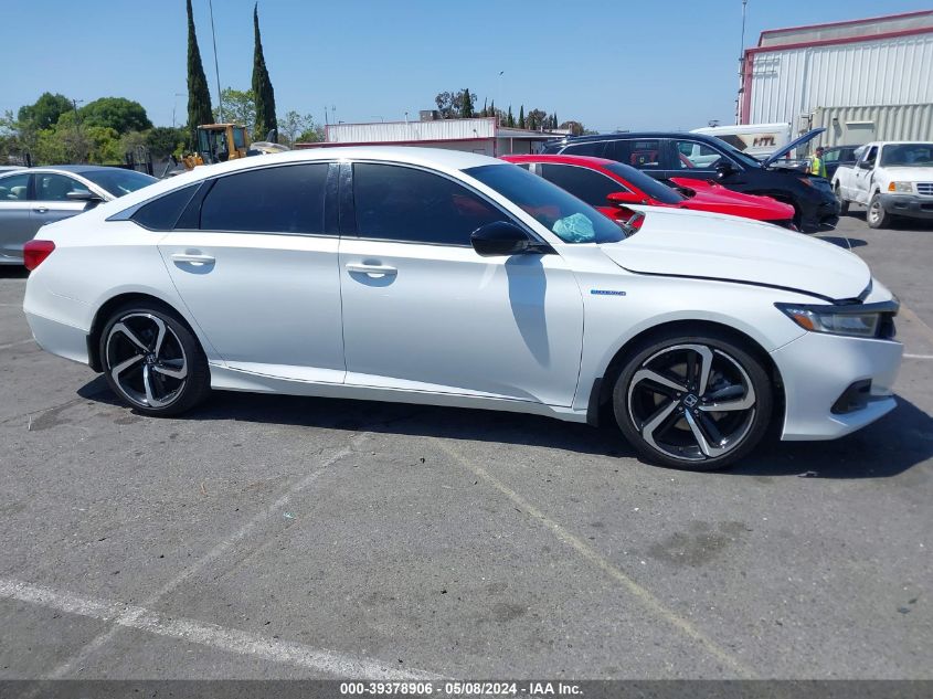 2022 Honda Accord Hybrid Sport VIN: 1HGCV3F25NA042529 Lot: 39378906