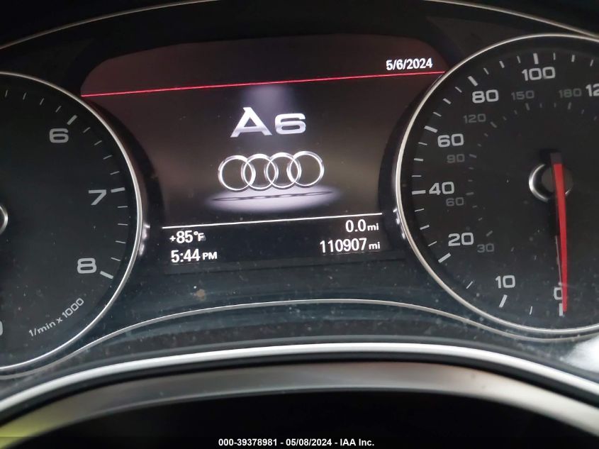 2012 Audi A6 3.0 Premium VIN: WAUBGAFC9CN004600 Lot: 39378981