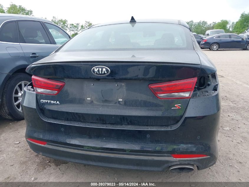 2018 Kia Optima S VIN: 5XXGT4L34JG190856 Lot: 39379023