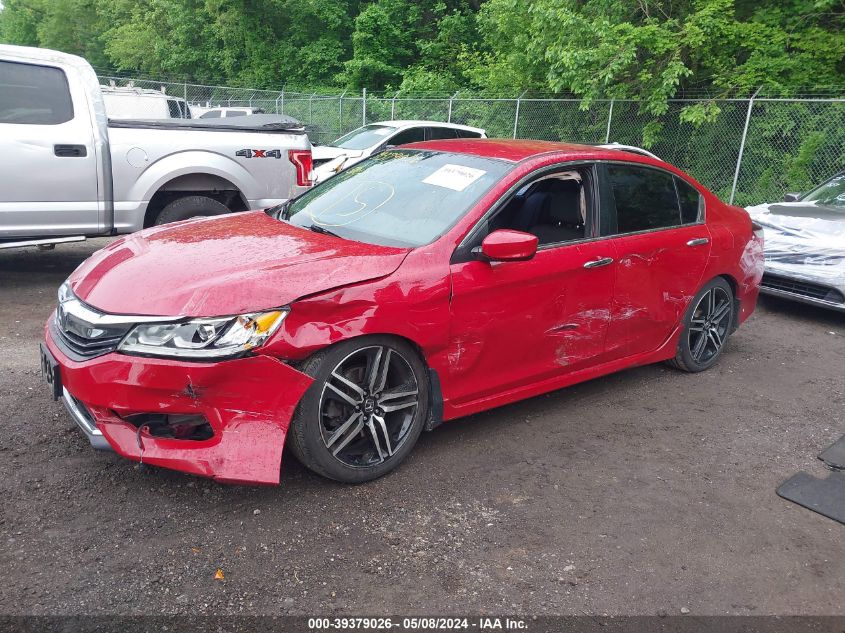 2016 Honda Accord Sport VIN: 1HGCR2F59GA176990 Lot: 39379026