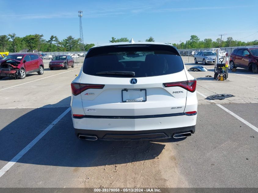 2024 Acura Mdx A-Spec VIN: 5J8YE1H01RL012993 Lot: 39379058
