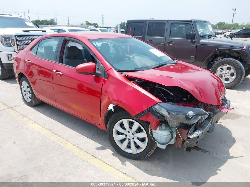 2016 Toyota Corolla Le VIN: 5YFBURHEXGP474717 Lot: 39379071