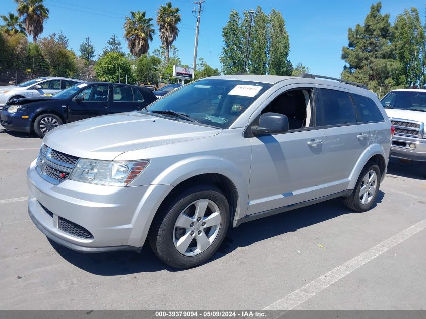 2013 Dodge Journey Se VIN: 3C4PDCAB1DT589329 Lot: 39379094