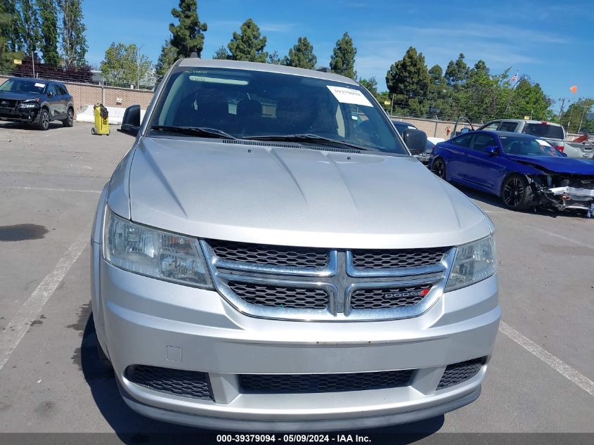 2013 Dodge Journey Se VIN: 3C4PDCAB1DT589329 Lot: 39379094