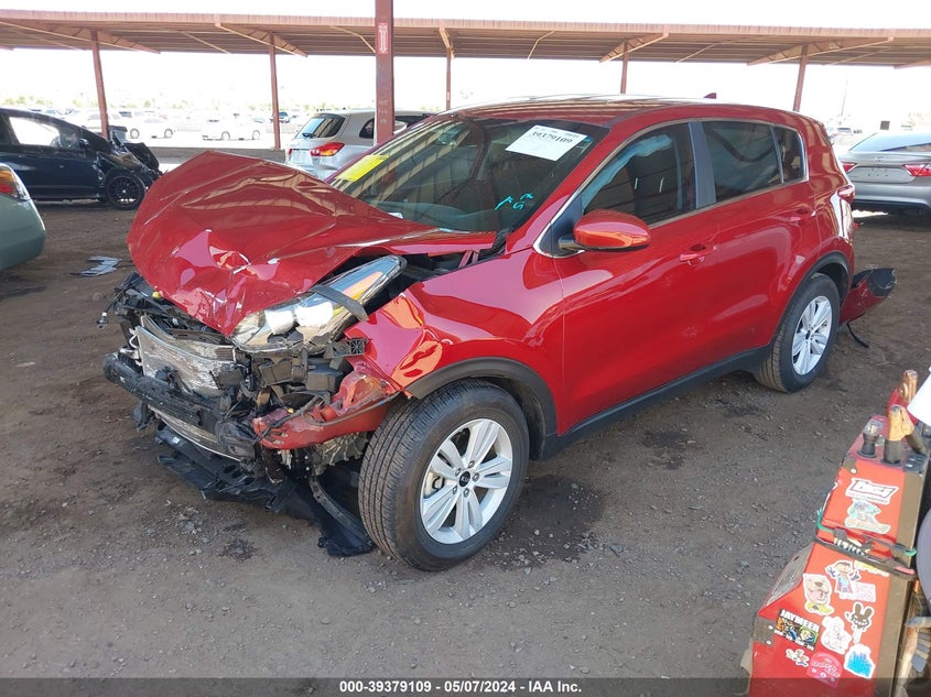 VIN KNDPM3AC1K7626955 2019 KIA SPORTAGE LX