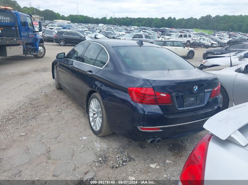 2015 BMW 528I VIN: WBA5A5C53FD521526 Lot: 39379145