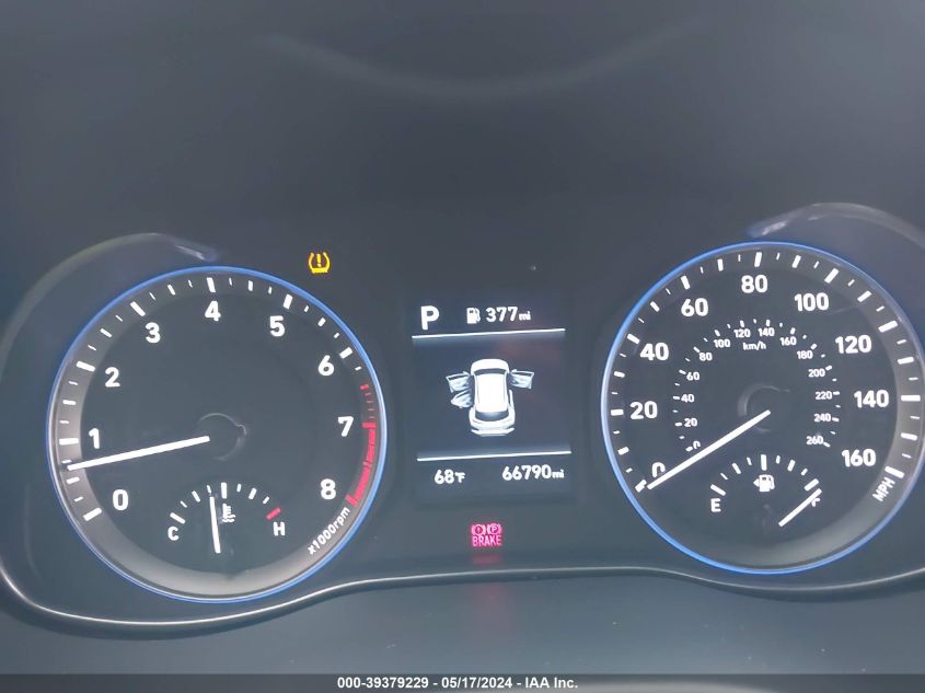 2021 Hyundai Kona Se VIN: KM8K12AA1MU663922 Lot: 39379229