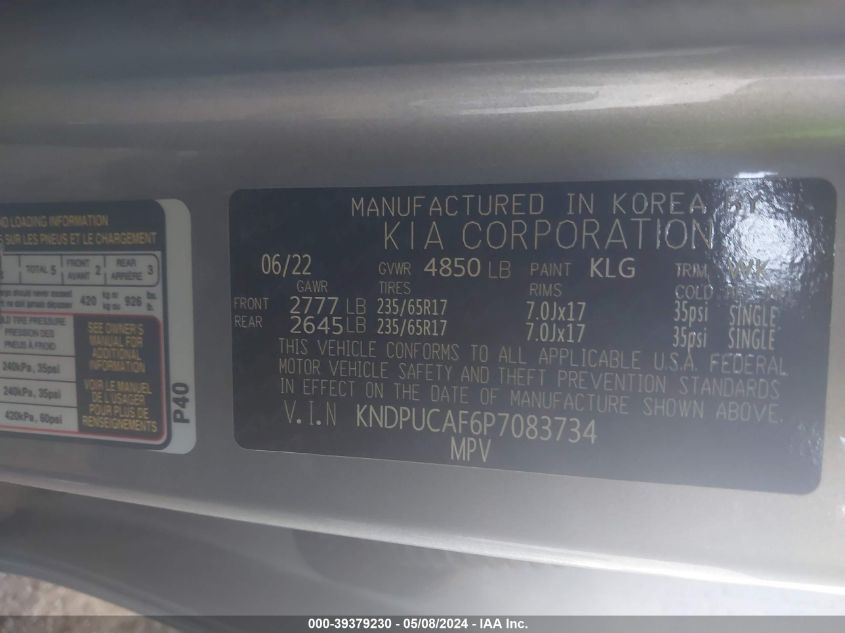 2023 KIA SPORTAGE LX - KNDPUCAF6P7083734