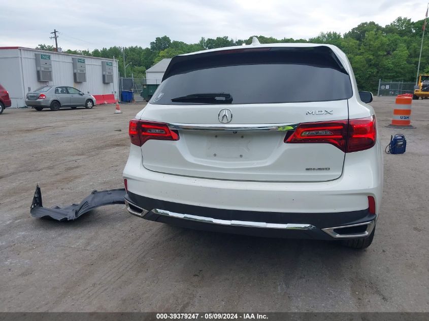 2018 Acura Mdx VIN: 5J8YD4H39JL000089 Lot: 39379247