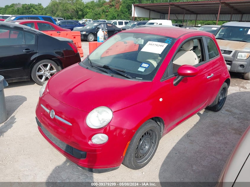 2013 Fiat 500 Pop VIN: 3C3CFFAR0DT531661 Lot: 39379299
