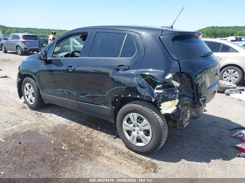 2018 Chevrolet Trax Ls VIN: 3GNCJKSB7JL248763 Lot: 39379318