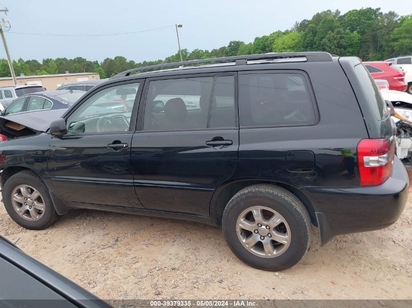 2006 Toyota Highlander V6 VIN: JTEGP21A460094286 Lot: 39379335