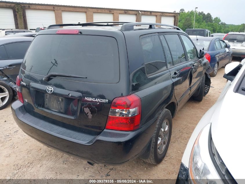 2006 Toyota Highlander V6 VIN: JTEGP21A460094286 Lot: 39379335