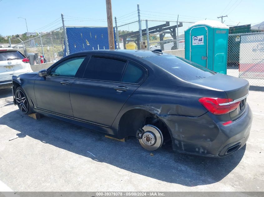 2018 BMW 750I VIN: WBA7F0C51JGM23504 Lot: 39379378