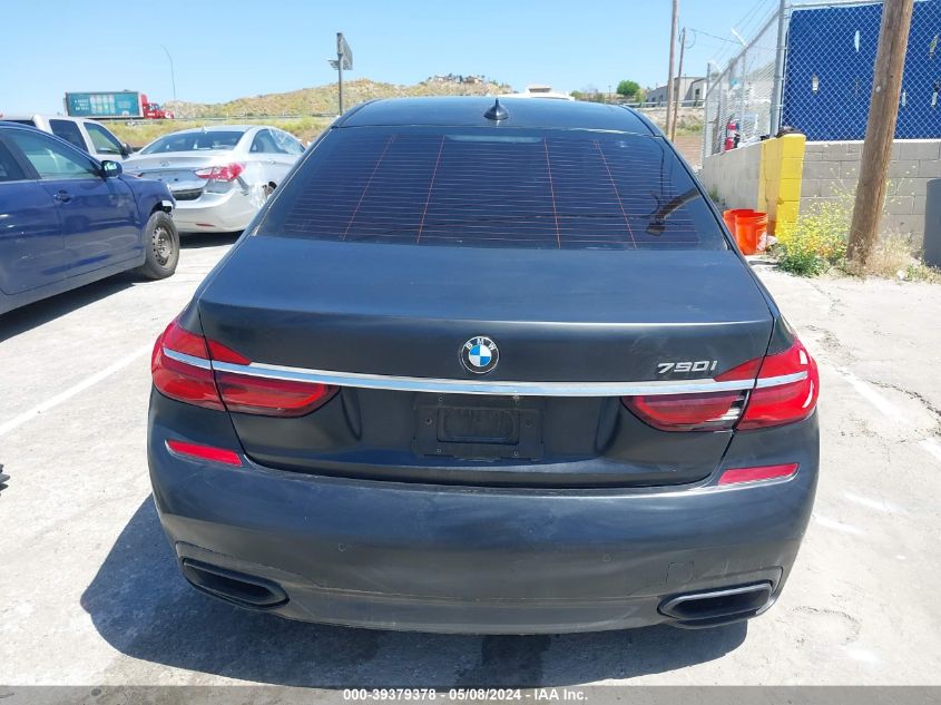 2018 BMW 750I VIN: WBA7F0C51JGM23504 Lot: 39379378