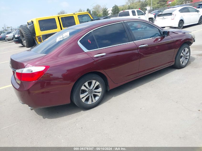 2014 Honda Accord Lx VIN: 1HGCR2F38EA036098 Lot: 39379387