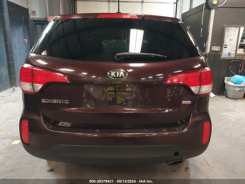 2015 Kia Sorento Lx VIN: 5XYKTCA61FG617494 Lot: 39379431