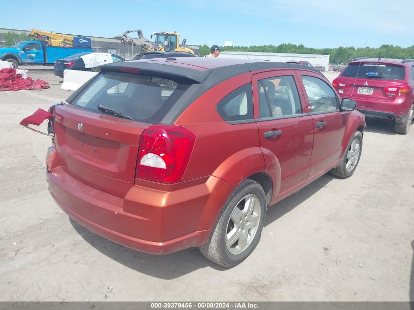 2008 Dodge Caliber Se VIN: 1B3HB28BX8D697861 Lot: 39379456