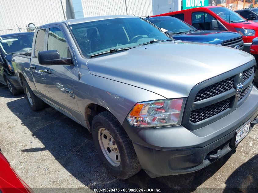 2019 Ram 1500 Classic Tradesman Quad Cab 4X4 6'4 Box VIN: 1C6RR7FG8KS634441 Lot: 39379475