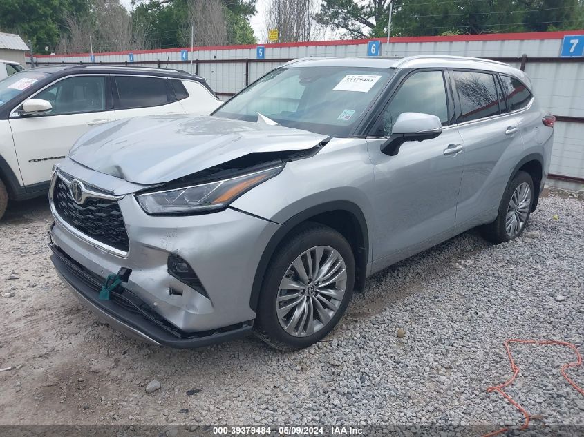 2023 Toyota Highlander Platinum VIN: 5TDKDRAH7PS508785 Lot: 39379484