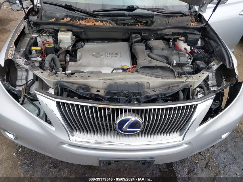 2011 Lexus Rx 450H VIN: JTJBC1BAXB2045091 Lot: 39379546