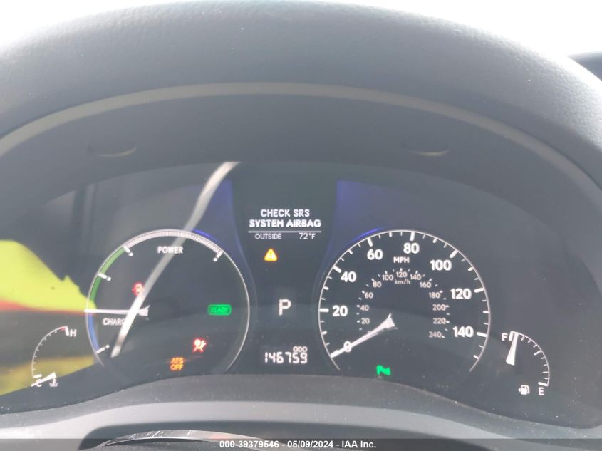 2011 Lexus Rx 450H VIN: JTJBC1BAXB2045091 Lot: 39379546