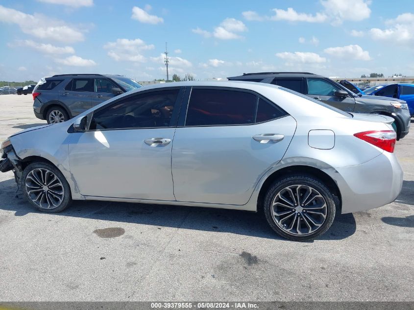 2015 Toyota Corolla S Plus VIN: 2T1BURHE4FC427584 Lot: 39379555