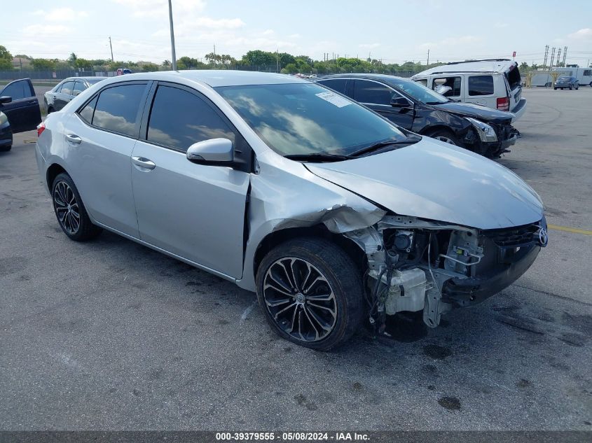 2015 Toyota Corolla S Plus VIN: 2T1BURHE4FC427584 Lot: 39379555