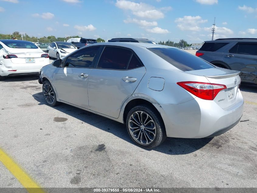 2015 Toyota Corolla S Plus VIN: 2T1BURHE4FC427584 Lot: 39379555