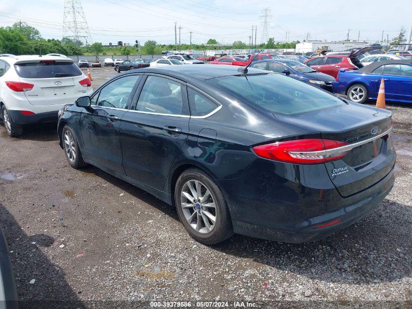 2017 Ford Fusion Se VIN: 3FA6P0H70HR362676 Lot: 39379586