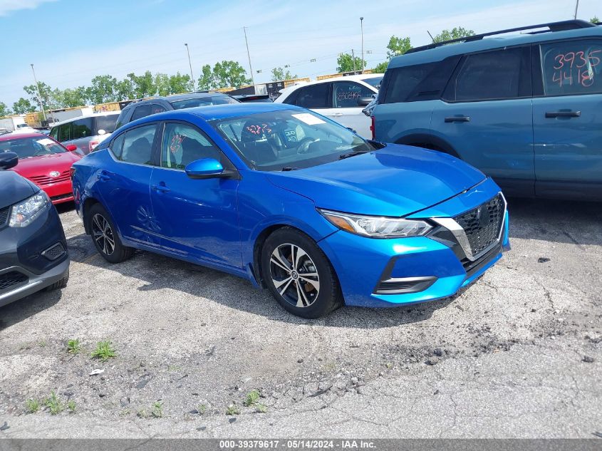 2022 Nissan Sentra Sv Xtronic Cvt VIN: 3N1AB8CV9NY274804 Lot: 39379617