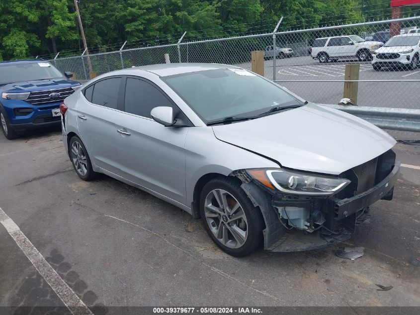 2017 Hyundai Elantra Limited VIN: KMHD84LF6HU228022 Lot: 39379677