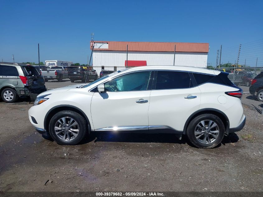 2015 Nissan Murano Sl VIN: 5N1AZ2MG5FN254808 Lot: 39379682