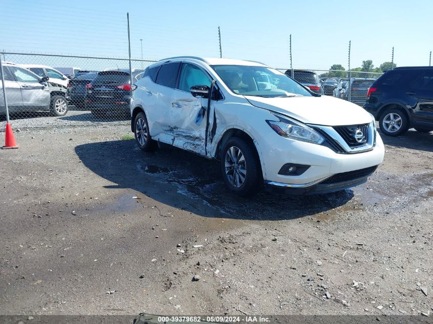 2015 Nissan Murano Sl VIN: 5N1AZ2MG5FN254808 Lot: 39379682