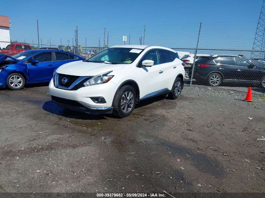 2015 Nissan Murano Sl VIN: 5N1AZ2MG5FN254808 Lot: 39379682