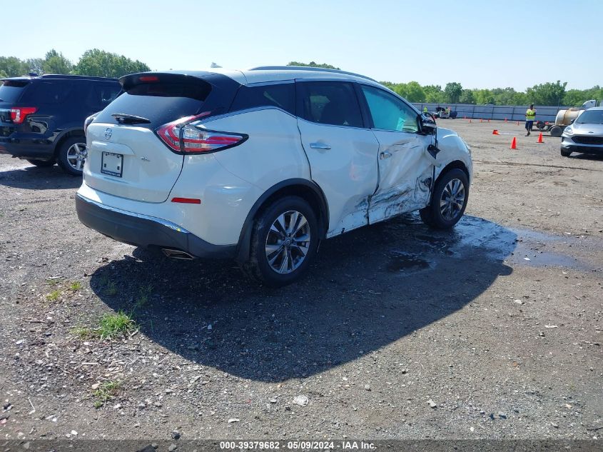 2015 Nissan Murano Sl VIN: 5N1AZ2MG5FN254808 Lot: 39379682