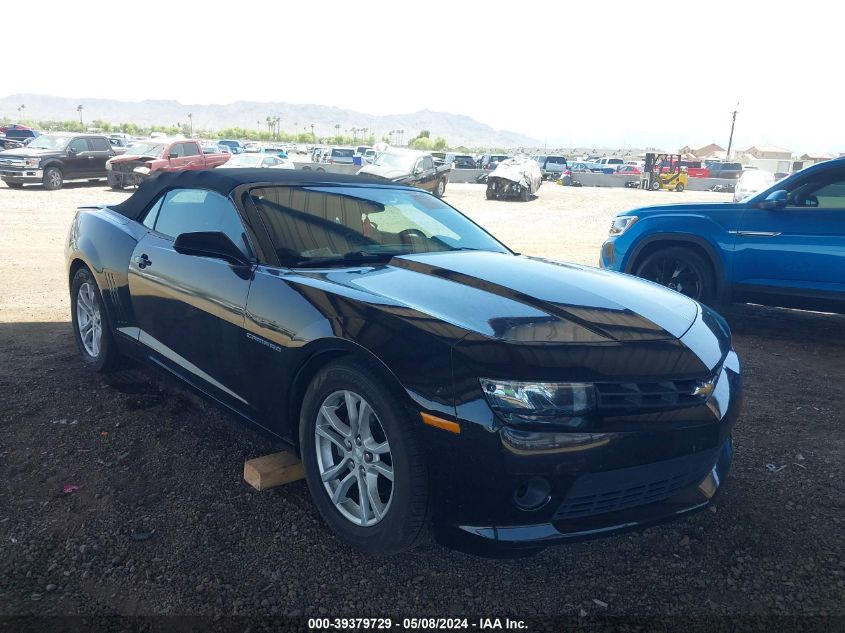 2015 CHEVROLET CAMARO LT - 2G1FD3D31F9281561