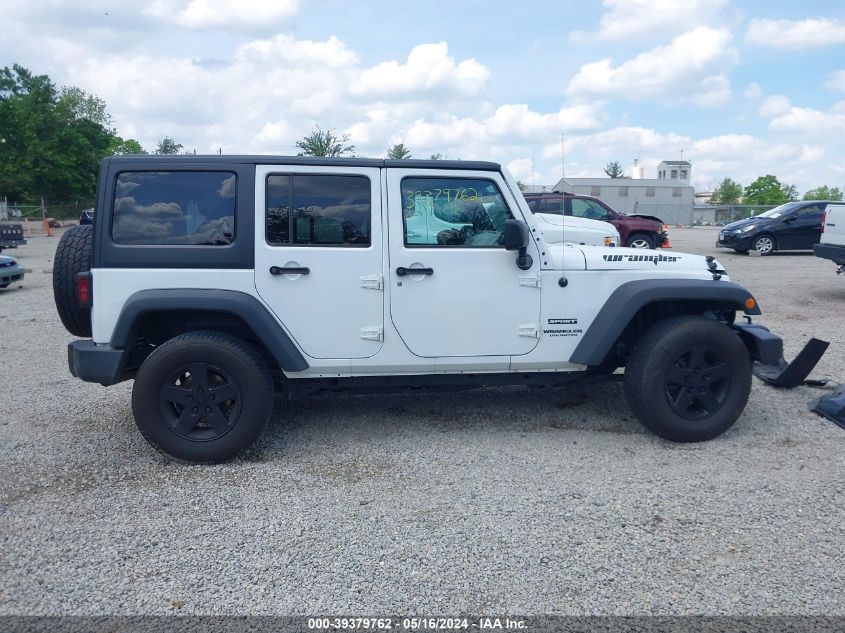 2016 Jeep Wrangler Unlimited Sport VIN: 1C4BJWDGXGL142459 Lot: 39379762