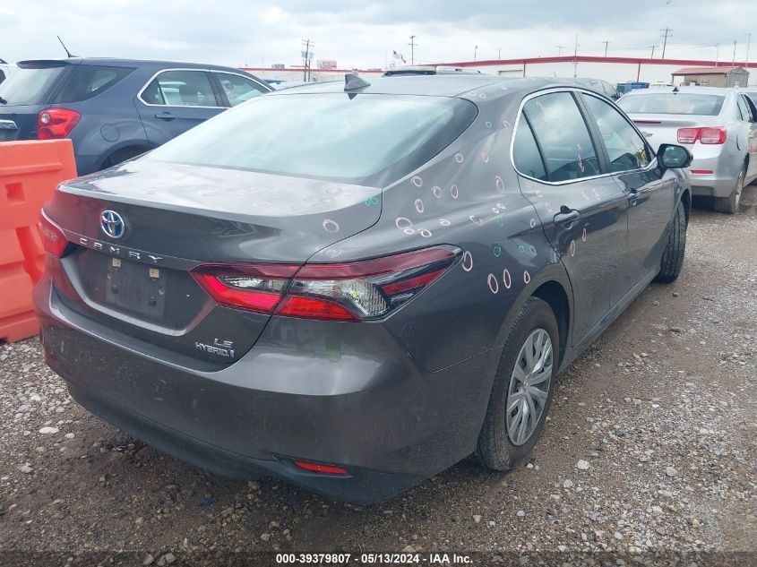 2023 Toyota Camry Le Hybrid VIN: 4T1C31AK4PU611450 Lot: 39379807