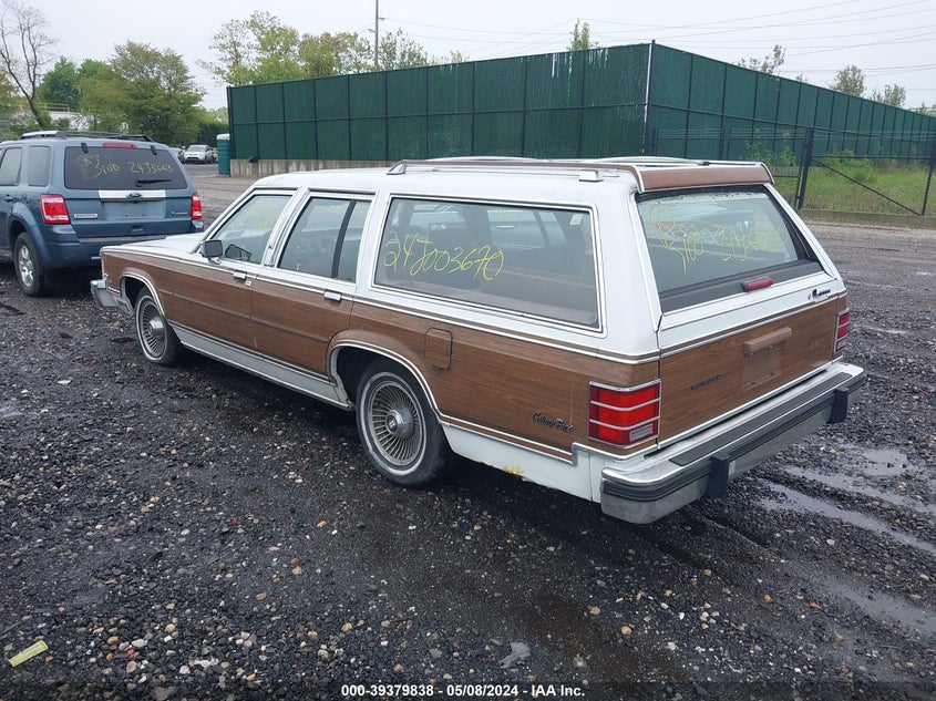1987 Mercury Marquis Colony Park Ls VIN: 2MEBM79F3HX642219 Lot: 39379838