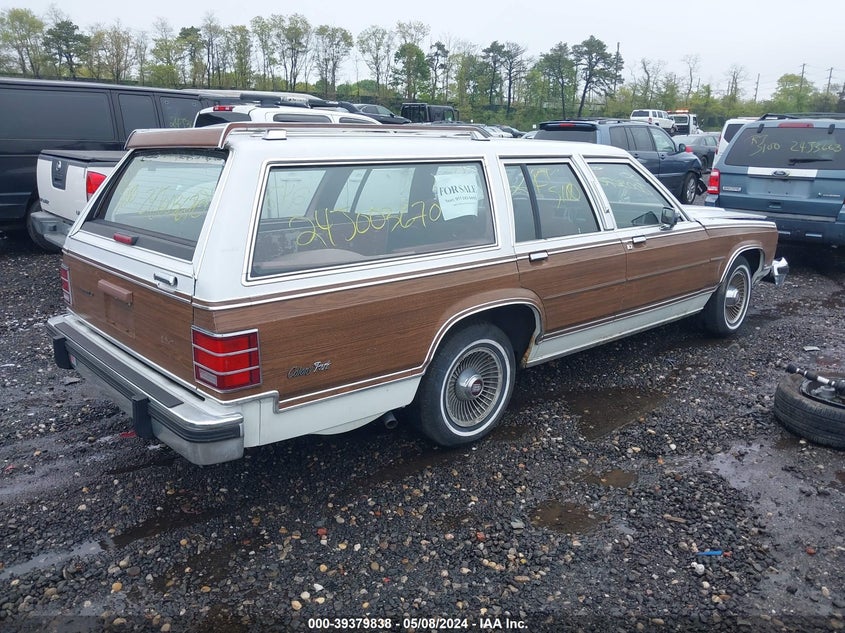 1987 Mercury Marquis Colony Park Ls VIN: 2MEBM79F3HX642219 Lot: 39379838