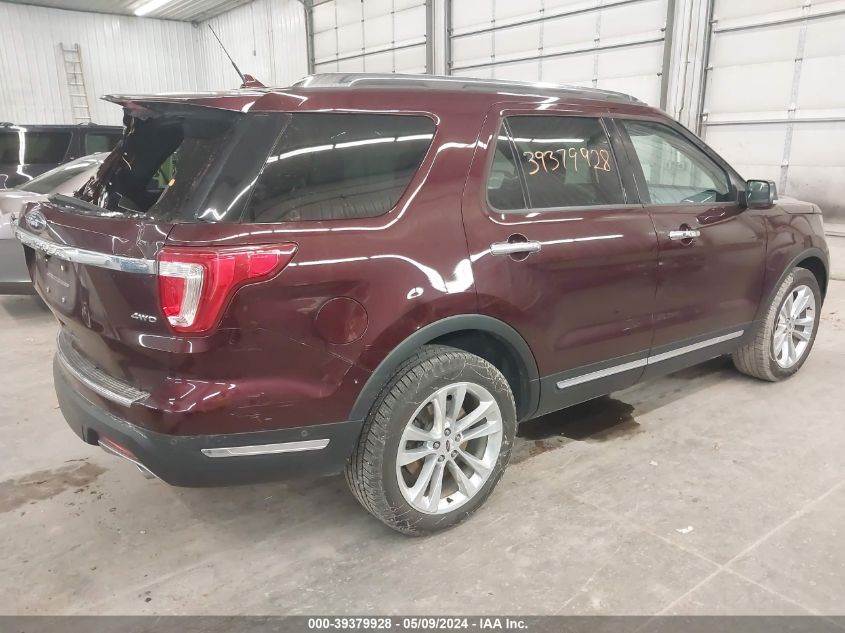 2018 Ford Explorer Limited VIN: 1FM5K8F89JGA55787 Lot: 39379928