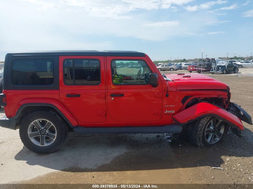 2019 Jeep Wrangler Unlimited Sahara 4X4 VIN: 1C4HJXEN1KW590142 Lot: 39379935