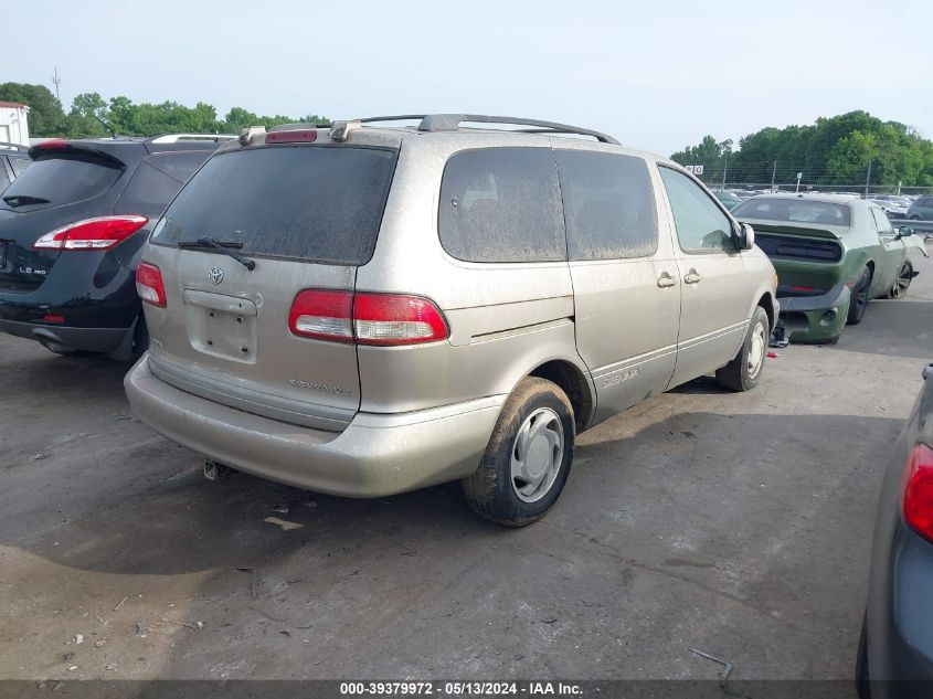 2001 Toyota Sienna Xle VIN: 4T3ZF13C71U403388 Lot: 39379972